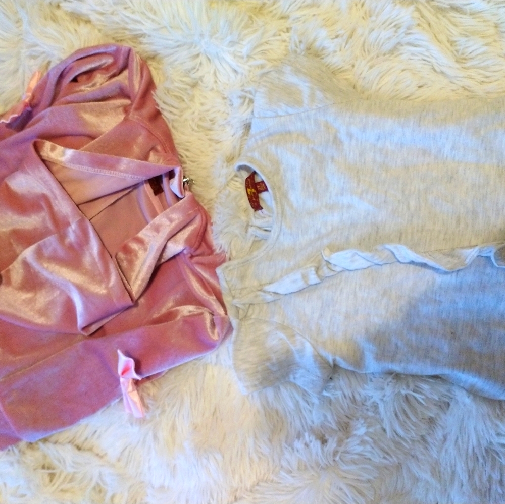 For all mankin girls sweater with matching top set